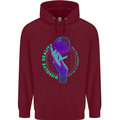 Dissolve Reality Mental Awareness Mens 80% Cotton Hoodie Maroon