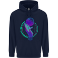 Dissolve Reality Mental Awareness Mens 80% Cotton Hoodie Navy Blue