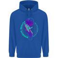 Dissolve Reality Mental Awareness Mens 80% Cotton Hoodie Royal Blue