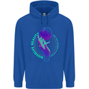 Dissolve Reality Mental Awareness Mens 80% Cotton Hoodie Royal Blue