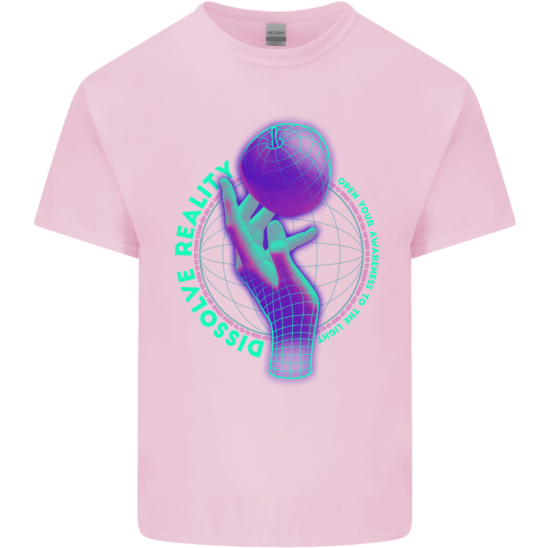 Dissolve Reality Mental Awareness Mens Cotton T-Shirt Tee Top Light Pink
