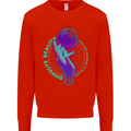 Dissolve Reality Mental Awareness Mens Sweatshirt Jumper Bright Red