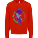 Dissolve Reality Mental Awareness Mens Sweatshirt Jumper Bright Red
