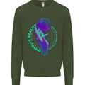 Dissolve Reality Mental Awareness Mens Sweatshirt Jumper Forest Green