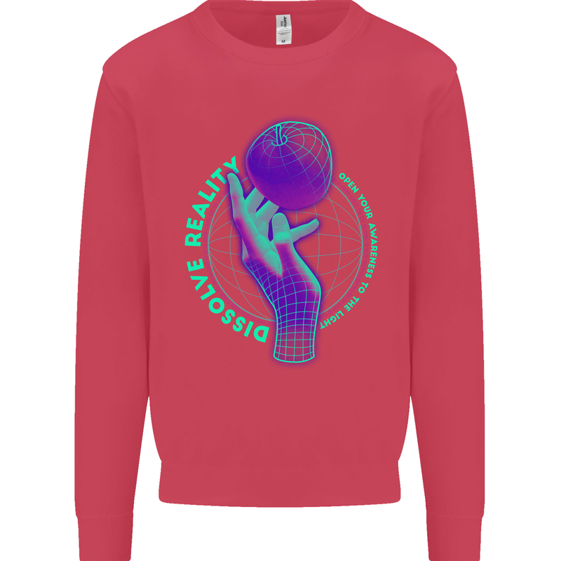Dissolve Reality Mental Awareness Mens Sweatshirt Jumper Heliconia