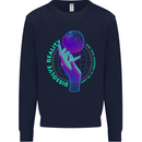 Dissolve Reality Mental Awareness Mens Sweatshirt Jumper Navy Blue