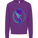 Dissolve Reality Mental Awareness Mens Sweatshirt Jumper Purple