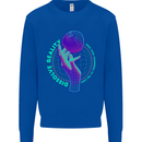 Dissolve Reality Mental Awareness Mens Sweatshirt Jumper Royal Blue