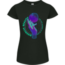 Dissolve Reality Mental Awareness Womens Petite Cut T-Shirt Black
