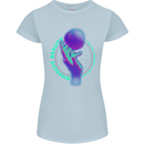 Dissolve Reality Mental Awareness Womens Petite Cut T-Shirt Light Blue