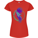 Dissolve Reality Mental Awareness Womens Petite Cut T-Shirt Red