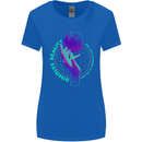 Dissolve Reality Mental Awareness Womens Wider Cut T-Shirt Royal Blue