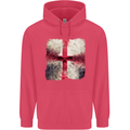 Dissolving England Flag St. George's Skull Childrens Kids Hoodie Heliconia