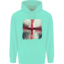 Dissolving England Flag St. George's Skull Childrens Kids Hoodie Peppermint