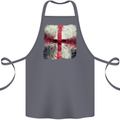 Dissolving England Flag St. George's Skull Cotton Apron 100% Organic Steel