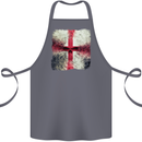 Dissolving England Flag St. George's Skull Cotton Apron 100% Organic Steel