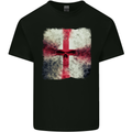 Dissolving England Flag St. George's Skull Kids T-Shirt Childrens Black