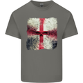 Dissolving England Flag St. George's Skull Kids T-Shirt Childrens Charcoal