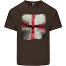 Dissolving England Flag St. George's Skull Kids T-Shirt Childrens Chocolate