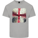 Dissolving England Flag St. George's Skull Kids T-Shirt Childrens Sports Grey