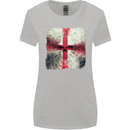 Dissolving England Flag St. George's Skull Womens Wider Cut T-Shirt Sports Grey