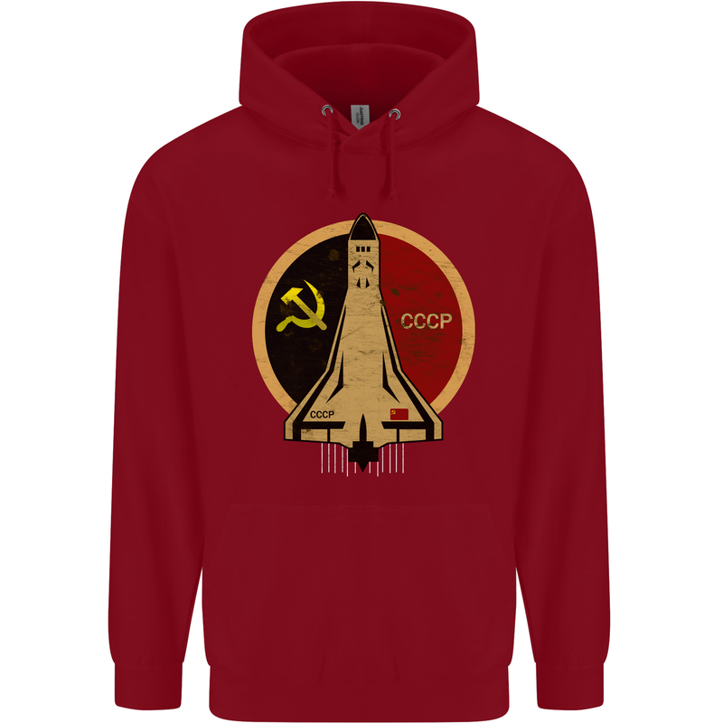 Distressed CCCP Shuttle Childrens Kids Hoodie Red