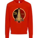 Distressed CCCP Shuttle Kids Sweatshirt Jumper Bright Red