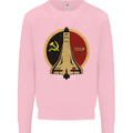 Distressed CCCP Shuttle Kids Sweatshirt Jumper Light Pink