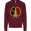 Distressed CCCP Shuttle Kids Sweatshirt Jumper Maroon