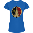 Distressed CCCP Shuttle Womens Petite Cut T-Shirt Royal Blue