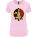 Distressed CCCP Shuttle Womens Wider Cut T-Shirt Light Pink
