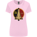 Distressed CCCP Shuttle Womens Wider Cut T-Shirt Light Pink