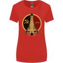 Distressed CCCP Shuttle Womens Wider Cut T-Shirt Red