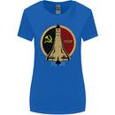 Distressed CCCP Shuttle Womens Wider Cut T-Shirt Royal Blue