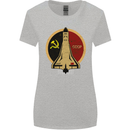 Distressed CCCP Shuttle Womens Wider Cut T-Shirt Sports Grey