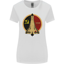 Distressed CCCP Shuttle Womens Wider Cut T-Shirt White