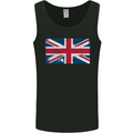 Distressed Union Jack Flag Great Britain Mens Vest Tank Top Black