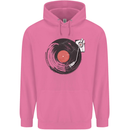 Distressed Vinyl Turntable DJ DJing Childrens Kids Hoodie Azalea