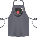 Distressed Vinyl Turntable DJ DJing Cotton Apron 100% Organic Steel