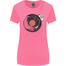 Distressed Vinyl Turntable DJ DJing Womens Wider Cut T-Shirt Azalea