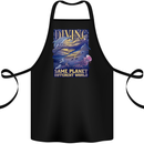 Diver Same Planet Different World Cotton Apron 100% Organic Black