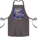 Diver Same Planet Different World Cotton Apron 100% Organic Dark Grey