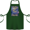 Diver Same Planet Different World Cotton Apron 100% Organic Forest Green
