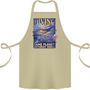 Diver Same Planet Different World Cotton Apron 100% Organic Khaki