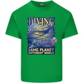 Diver Same Planet Different World Kids T-Shirt Childrens Irish Green