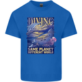 Diver Same Planet Different World Kids T-Shirt Childrens Royal Blue