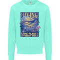 Diver Same Planet Different World Mens Sweatshirt Jumper Peppermint