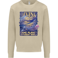 Diver Same Planet Different World Mens Sweatshirt Jumper Sand