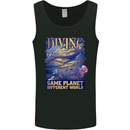 Diver Same Planet Different World Mens Vest Tank Top Black
