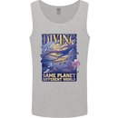Diver Same Planet Different World Mens Vest Tank Top Sports Grey